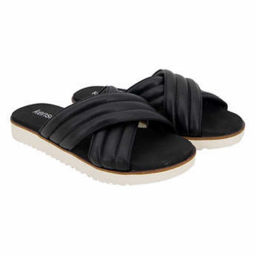 Kensie Black Slide Sandals